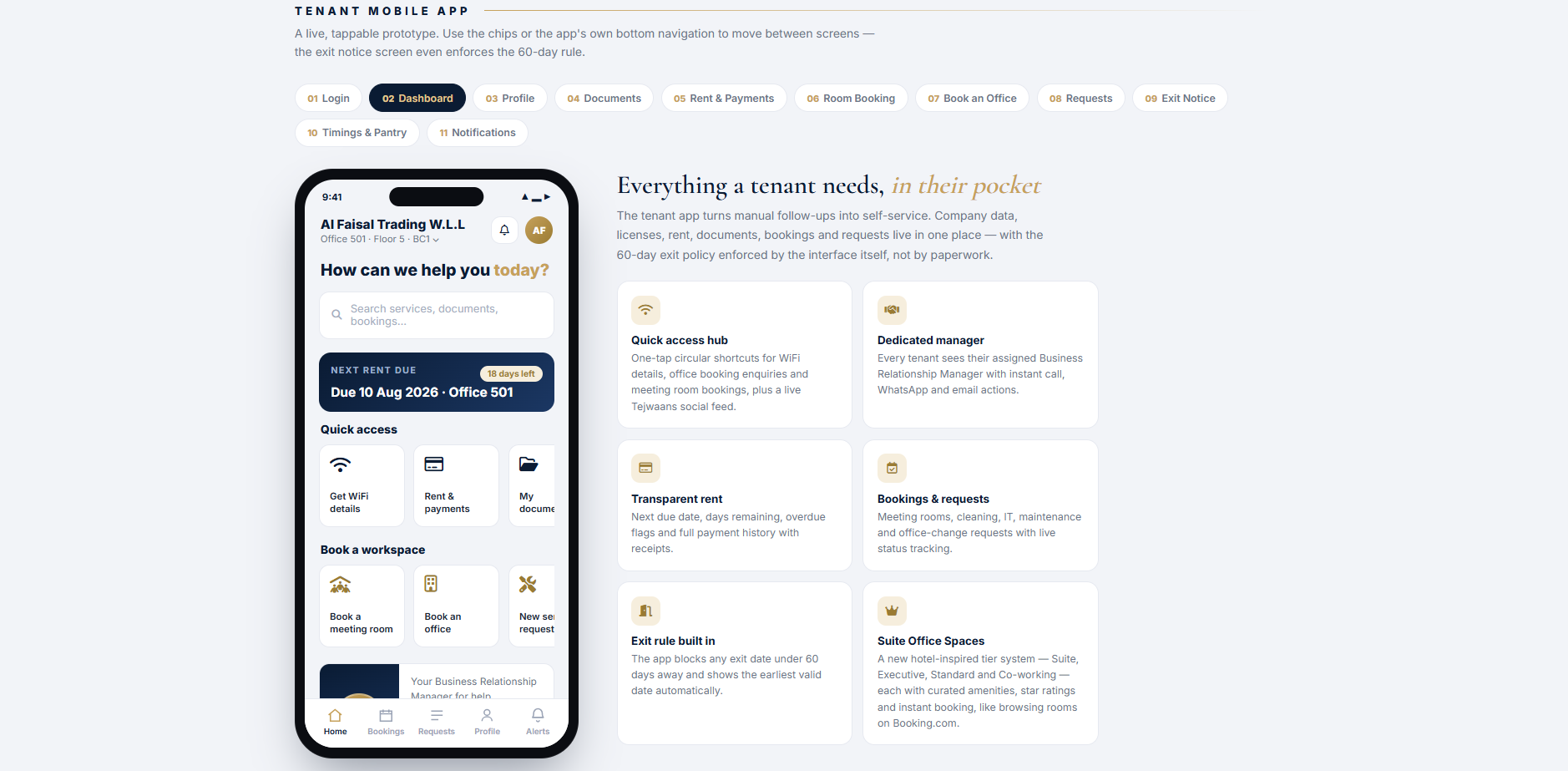 Tejwaans App website preview